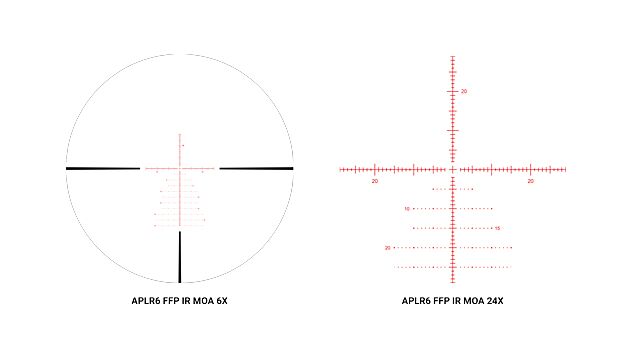ATHLON, Helos BTR Gen2, Rifle Scope, 6-24X Magnification, First Focal Plane, APLR6 MOA Reticle, 56mm Objective, 34mm Main Tube, Black